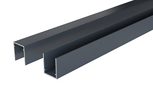 2644 Boston U-lijst start-top 25x30x1750 mm RAL7016 zonder connectors (per stuk)(antraciet)