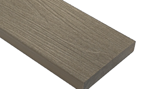 Kantplanken WPC 23x138x3000 mm Fiberdeck Premium Light Grey SE massief