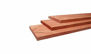W31343 Douglas plank fijnbezaagd 15x140x3000 mm, onbehandeld**