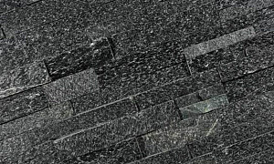 Stone panels 15x60x1,5-2,5 cm Black Quarzite