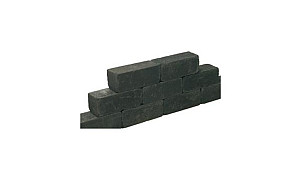 Blockstone getrommeld 15x15x60 cm Black