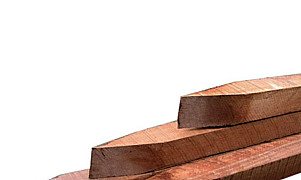 Hardhout Ruw Paal Azobe 40x40x600 mm - zonder punt