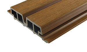 Fiberdeck WEO-60 gevelbekleding 33x140x3900 mm Teak