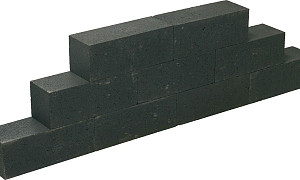 Lineablock 15x15x60 cm Black