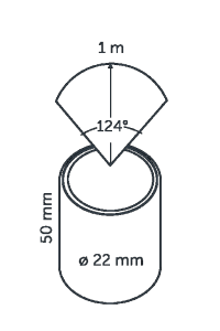 DB-LED (WW) 12V / 0,5W (0,5VA) rond 22mm