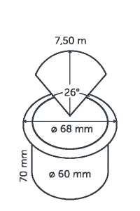 BIG FLUX 60 (WW) 12V / 3W (4,2 VA) (Zonder RING 68)