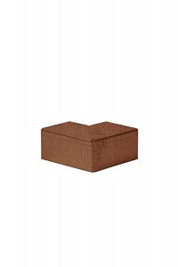 Hoekstuk voor U profiel gelijkzijdig 5 cm Corten