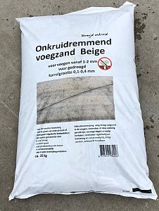 Onkruid remmend Voegzand beige (zak 25 kg)