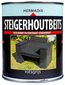 Steigerhoutbeits Rotsgrijs, 2500 ml