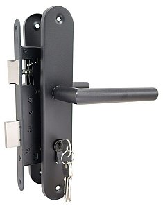 UIT-165 RVS zwart gecoat Cilinder slot passend op deur met stalen frame
