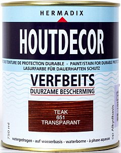 Houtdecor Verfbeits (transparant) 651 Teak, 750 ml
