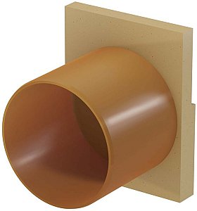 Euroline eindplaat + zijuitloop 110 mm