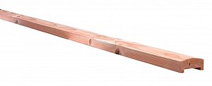 W06830 Douglas geschaafde afdeklat met sponning  42x85x1800 mm, onbehandeld