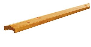 W06803 Geschaafde afdekkap grenen 35x85x1800 mm, t.b.v. rechtscherm