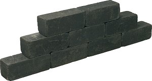 Blockstone getrommeld 15x15x45 cm Black - per st