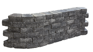 Pilestone trapezium 23/17x21,5x10 cm Coal