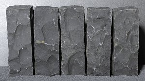 Palissade Vietnamees Basalt 12x12x50 cm, gekloofd