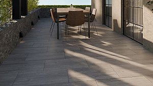 CeraMano Pumbaa 40x80x4 cm Smooth Grey - per 3 st