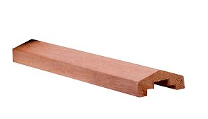 W06840 Hardhout Geschaafd Afdekkap met sponning 35x70x1800 mm