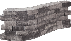 Pilestone trapezium 23/17x21,5x10 cm Gothic - per 24 st