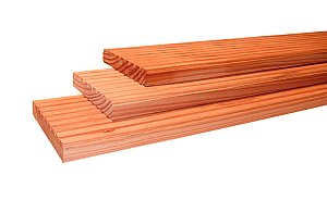 W31355 Douglas Dekdeel geschaafd 24x138x3000 mm onbehandeld +
