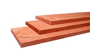 W31422 Douglas plank fijnbezaagd 22x200x5000 mm onbehandeld** +
