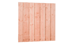 W1011340 Douglas Plankenscherm 15-planks, 19 mm fijnbezaagd 180x180 cm  onbehandeld**