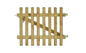 W1063088 Excellent poort recht 80x100 cm inclusief klinkset