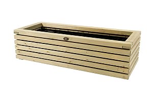 W1063078 Elan bloembak 50x120x33 cm excellent geïmpregneerd groen