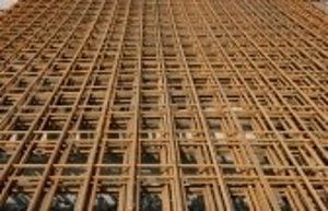 Stalen matten Blank maas 10x10 cm, per 200x300 rond 5 mm