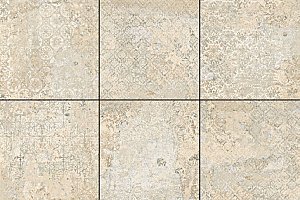 CeraMano Metha Decor 60x60x4 cm Beige - per 2 st