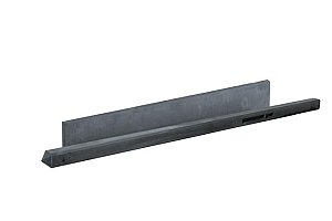 W13233 Betonpaal glad met diamantkop 100x100x2800 mm antraciet ongecoat hoekpaal