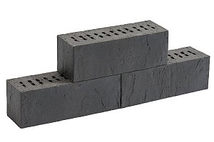 Gebakken muurelement Queenblock Black  10x10x29 cm