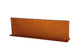 Kantopsluiting Double (flg) 300x10 cm Corten