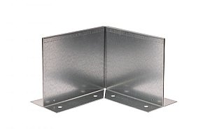 Inwendige hoek Kantopsluiting Double (flg) 10 cm Verzinkt