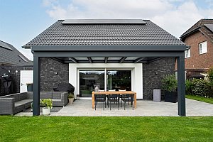 Ultraline Style  aluminium overkapping 400x300 cm - incl. polycarbonaat herder / opaal