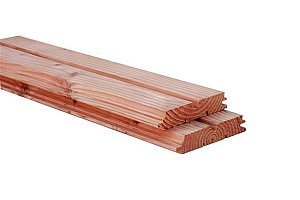 W1017065 Douglas geschaafd Rhombusprofiel 28x140x4000 mm, onbehandeld Op=Op