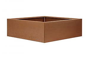 Plantenbak Vlak Corten 120x120x40 cm Corten