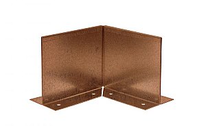 Inwendige hoek Kantopsluiting Double (flg) 10 cm Corten
