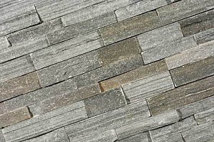Stone panels 15x60x1,5-2,5 cm Grey Quarzite