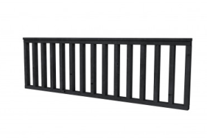 W53570 Douglas hekwerk type B 228,5x73 cm zwart geïmpregneerd
