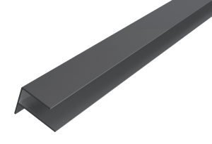 WEO CLASSIC Alu clading F-profiel Dark Grey 35x45mm L-360 cm (1089) Op=Op