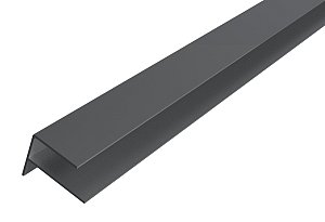 WEO35-60 Alu F-profiel Dark Grey 65x80mm  L-300 cm RAL7022