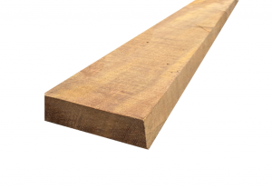 Hardhout Ruw Regel / Balk Azobe 50x200x3950 mm Op=Op