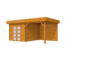 W1004360-09 Douglas Topvision Premium Roek, 298x298 en luifel 300 cm, transparant gespoten