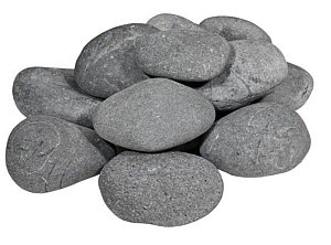 Beach Pebbles Zwart 3-6 cm (20 kg)
