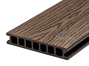 Opruiming DFDE162 Terrasplank houtcomposiet holle plank 28x162x4000 mm Wenge Brown Op=Op
