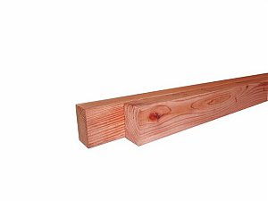 W31430 Douglas Fijnbezaagd Regel 45x75x4000 mm, onbehandeld** +
