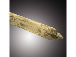 C103200 Vurenhouten ronde paal gepunt Ø 60x800 mm