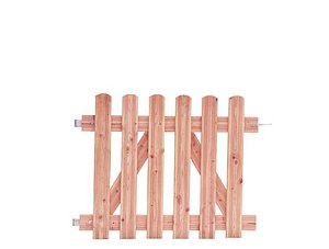 W01508 Douglas reliëf rechthekpoort 100x80x4 cm blank incl. klinkset Op=Op